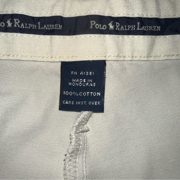 Polo by Ralph Lauren Beige Khakis 100% Chino Men's Trousers Pants Size W36xL32 - Picture 3 of 8